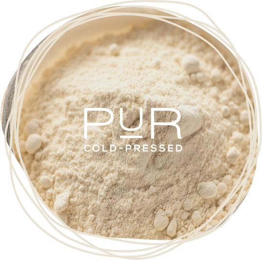 Collagen powder overlayed with the PUR logo