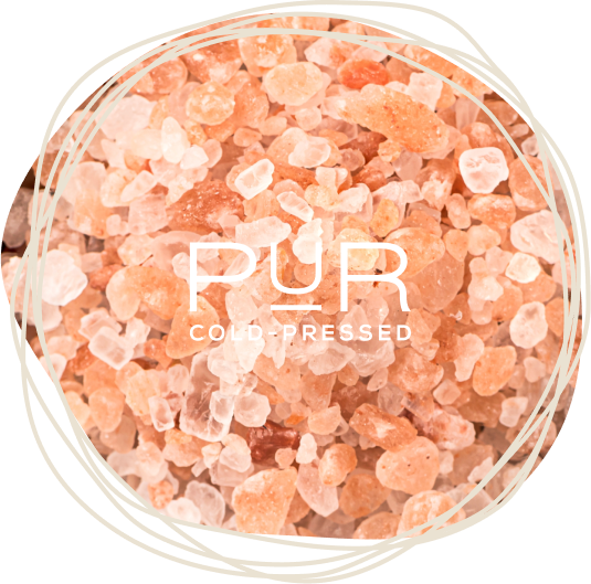 Himalaya salt with overlayed PUR logo