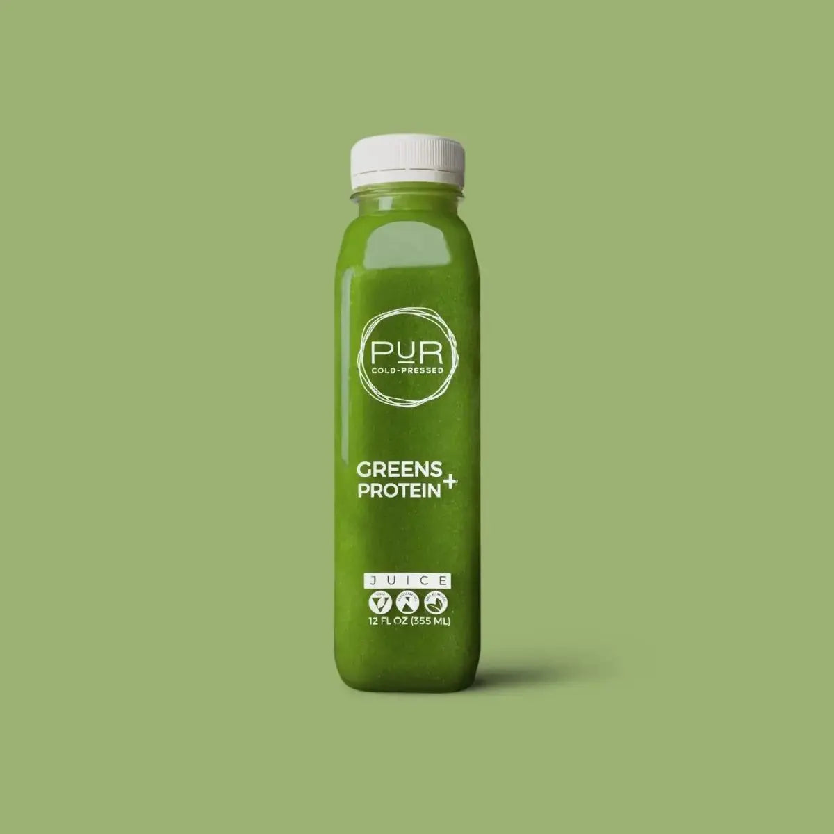 GREENS + PROTEIN COLD PRESSED JUICE - PUR Cold Pressed Juice - Individual Juice - Juice - Protein - Individual Juice