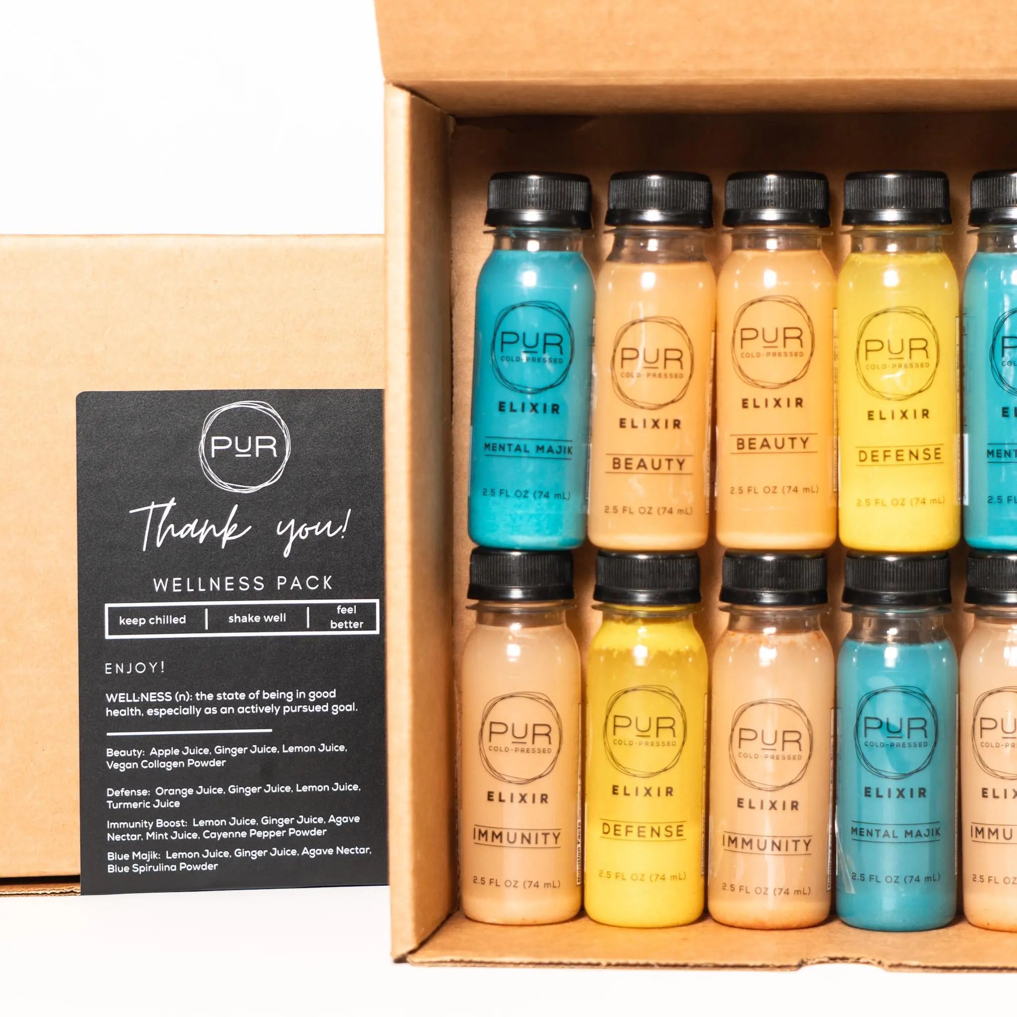 Cold-pressed wellness shots for energy, immunity, & health.