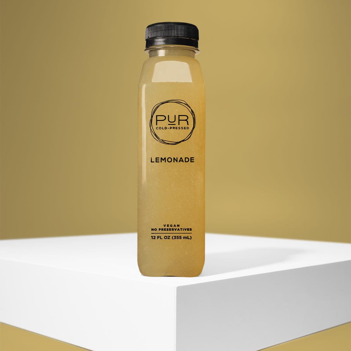 PUR juice cleanse cold pressed juice TURMERIC LEMONADE BYO-12oz  Lemonade