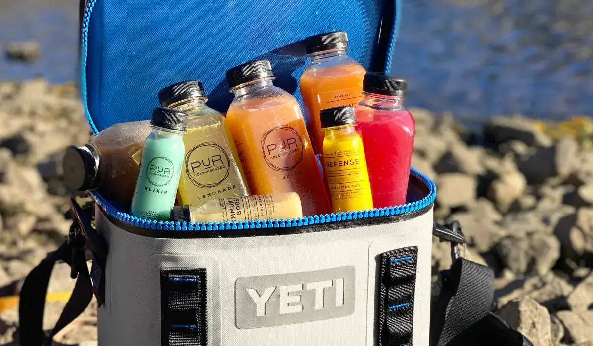 PUR juices on a trip