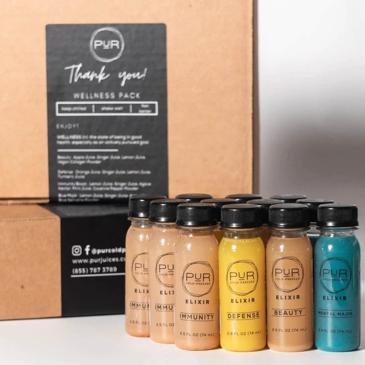 Cold Pressed Wellness Shots for Health - PUR Cold Pressed Juice