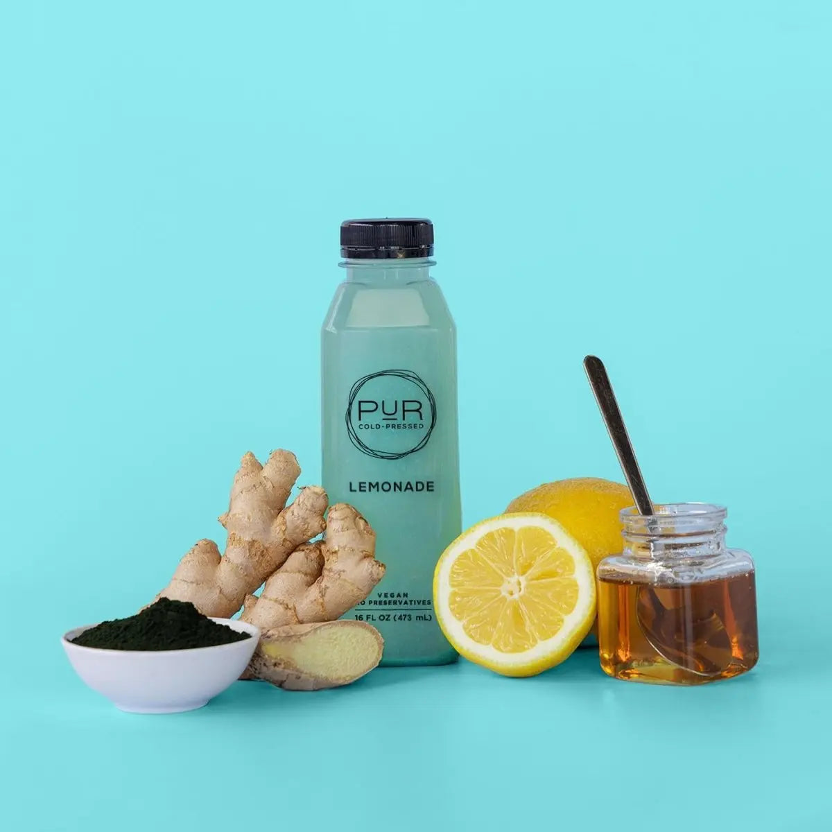 BLUE MAJIK LEMONADE - PUR Cold Pressed Juice - Individual Juice - Lemonade - Lemonades - Lemonade