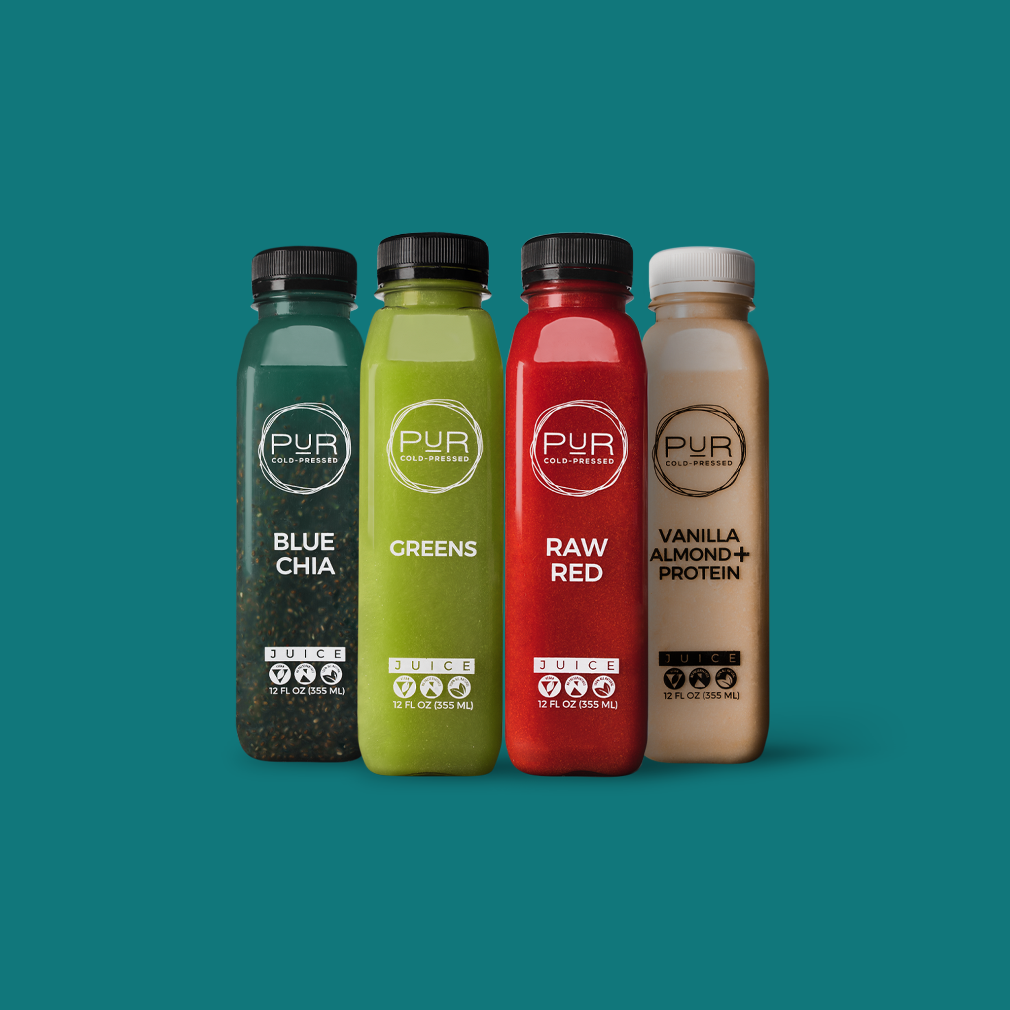 Mini ColdPressed Juice Cleanse PUR PUR Cold Pressed Juice