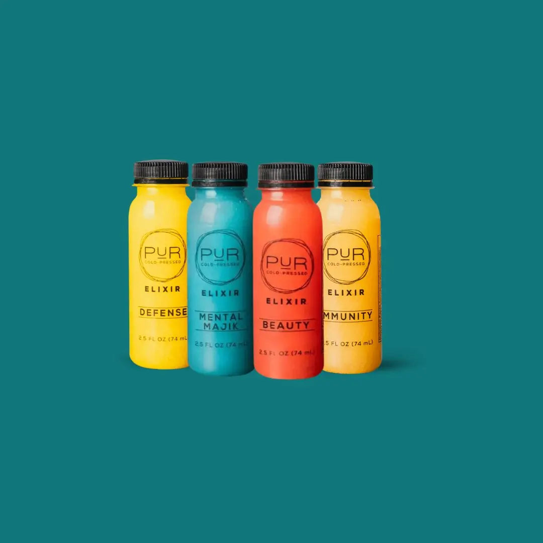 Cold-pressed wellness shots for energy, immunity, & health.