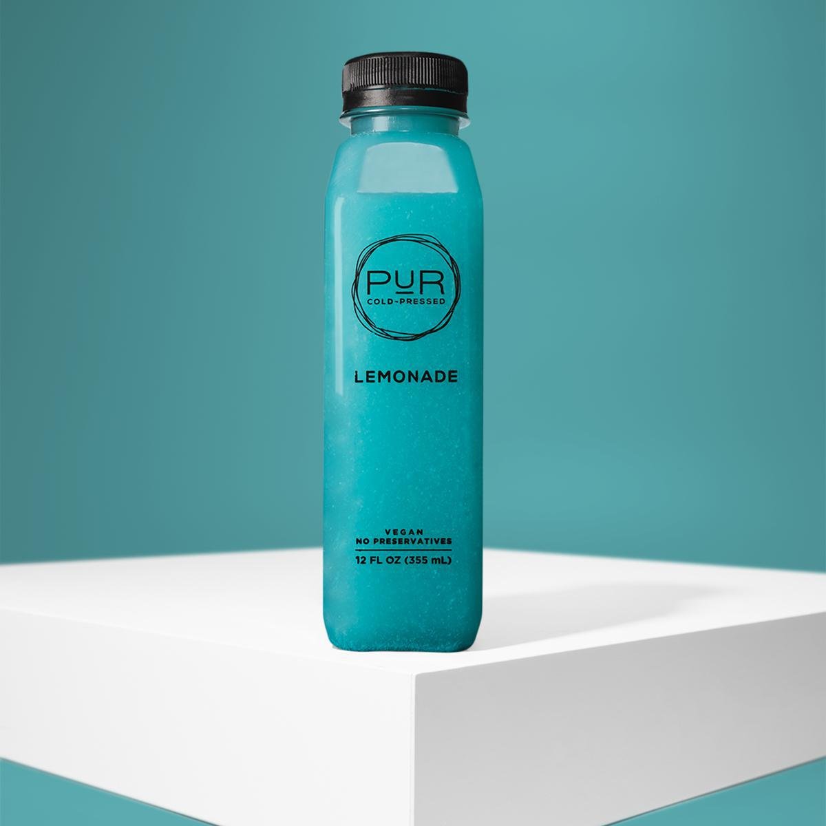 BLUE MAJIK LEMONADE BYO - 12oz - PUR Cold Pressed Juice - Lemonade - Lemonade