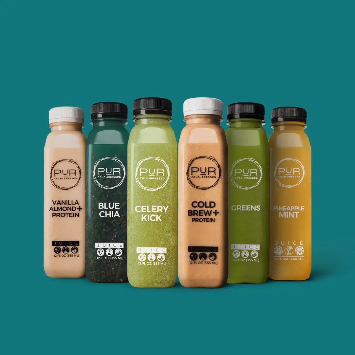 Harmony Nut Milk Protein & Juice Cleanse - PUR Cold Pressed Juice - Additional Protein - All - Almond Milks - Cleanse