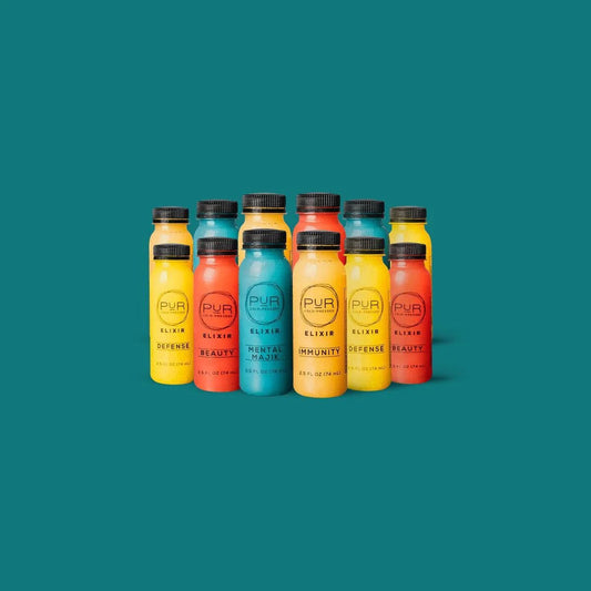WELLNESS JUICE SHOTS - COMBINATION PACK - PUR Cold Pressed Juice - Discovery - Elixir - Juice Shot - Shot Pack