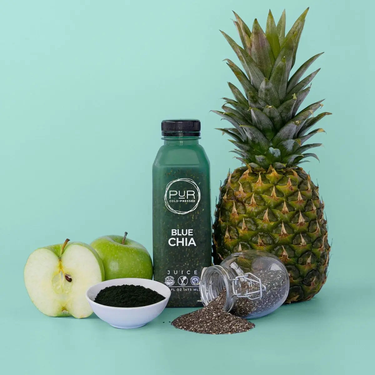 Chia Seed Juice – Organic Cold-Pressed Pineapple Apple Juice