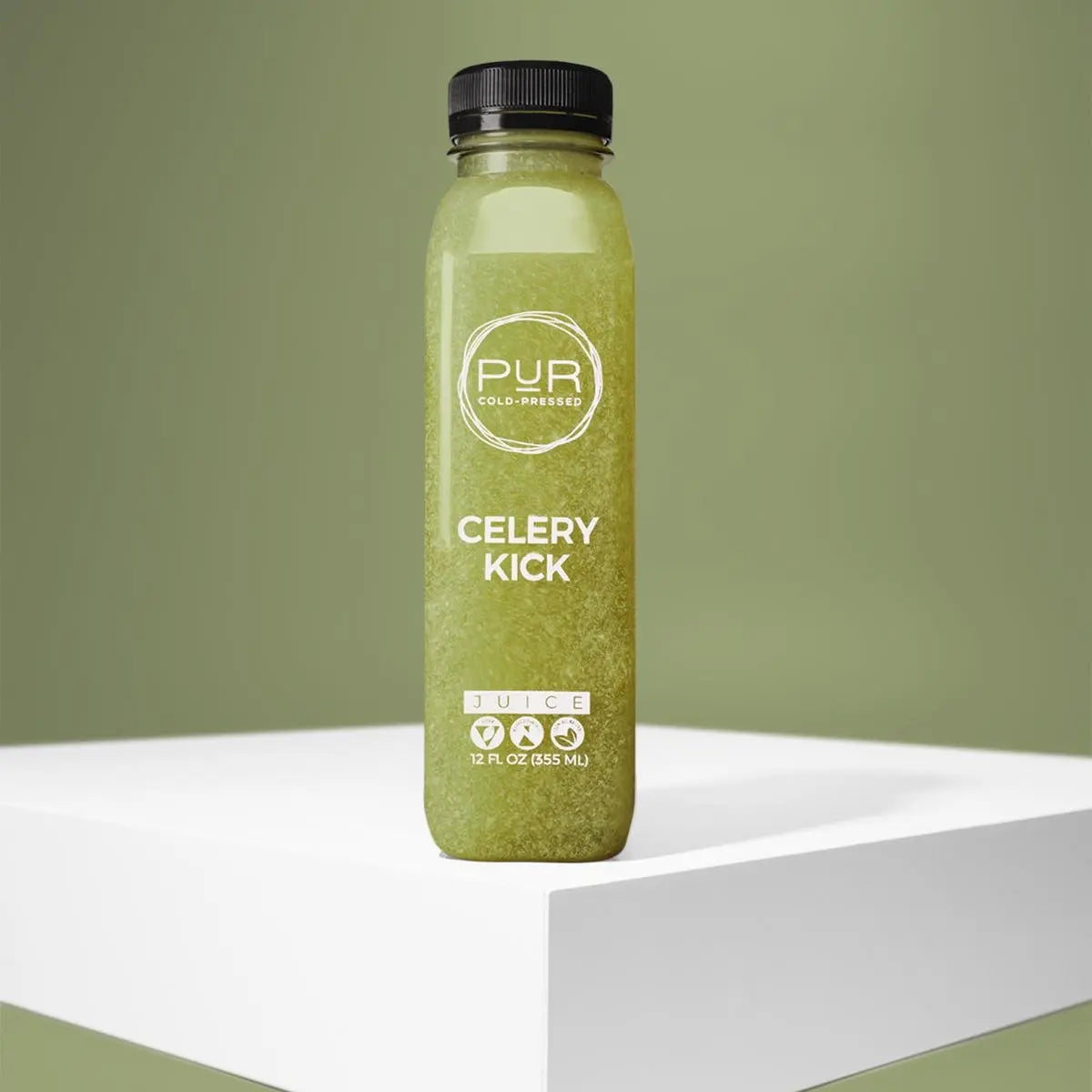 PUR juice cleanse cold pressed juice CELERY KICK COLD PRESSED JUICE BYO-12oz  Individual Juice