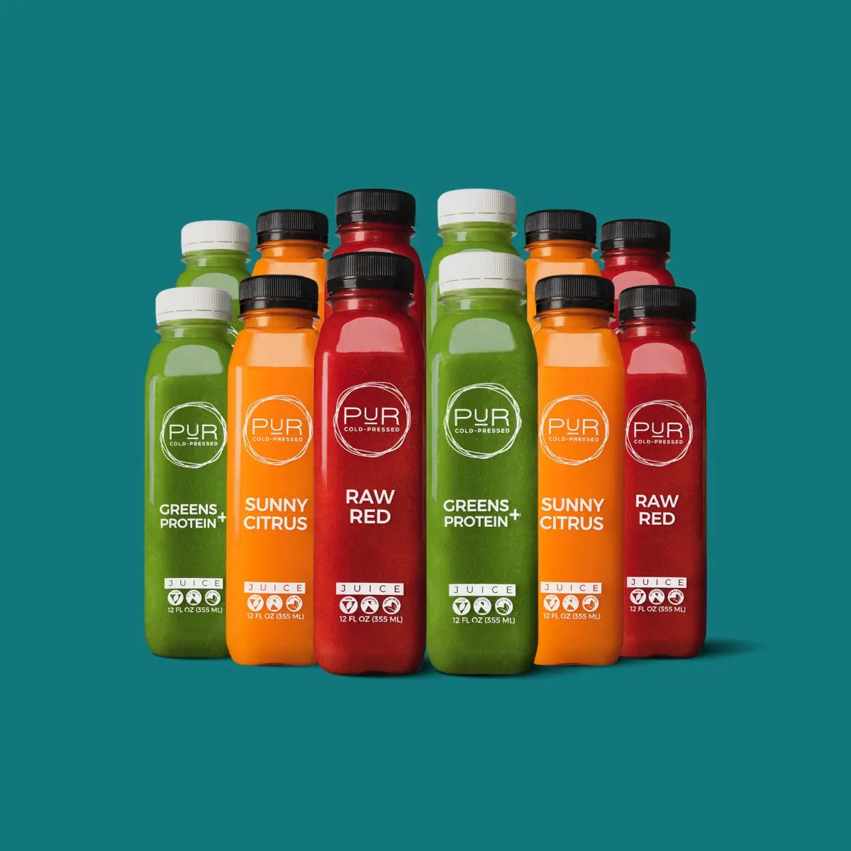 Lunch Daily Combo juice packs with energy & hydration juice.