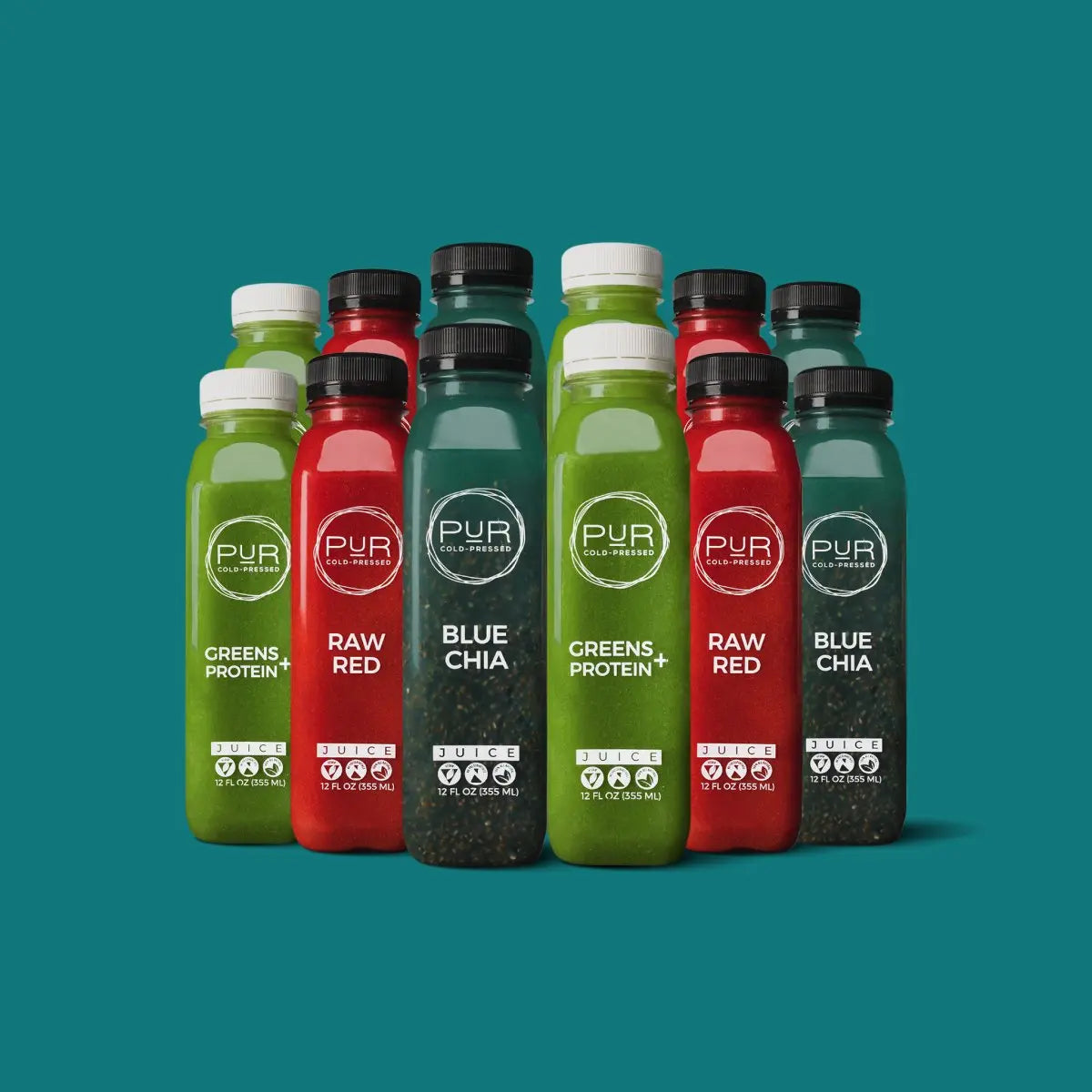 Lunch Daily Combo juice packs with energy & hydration juice.