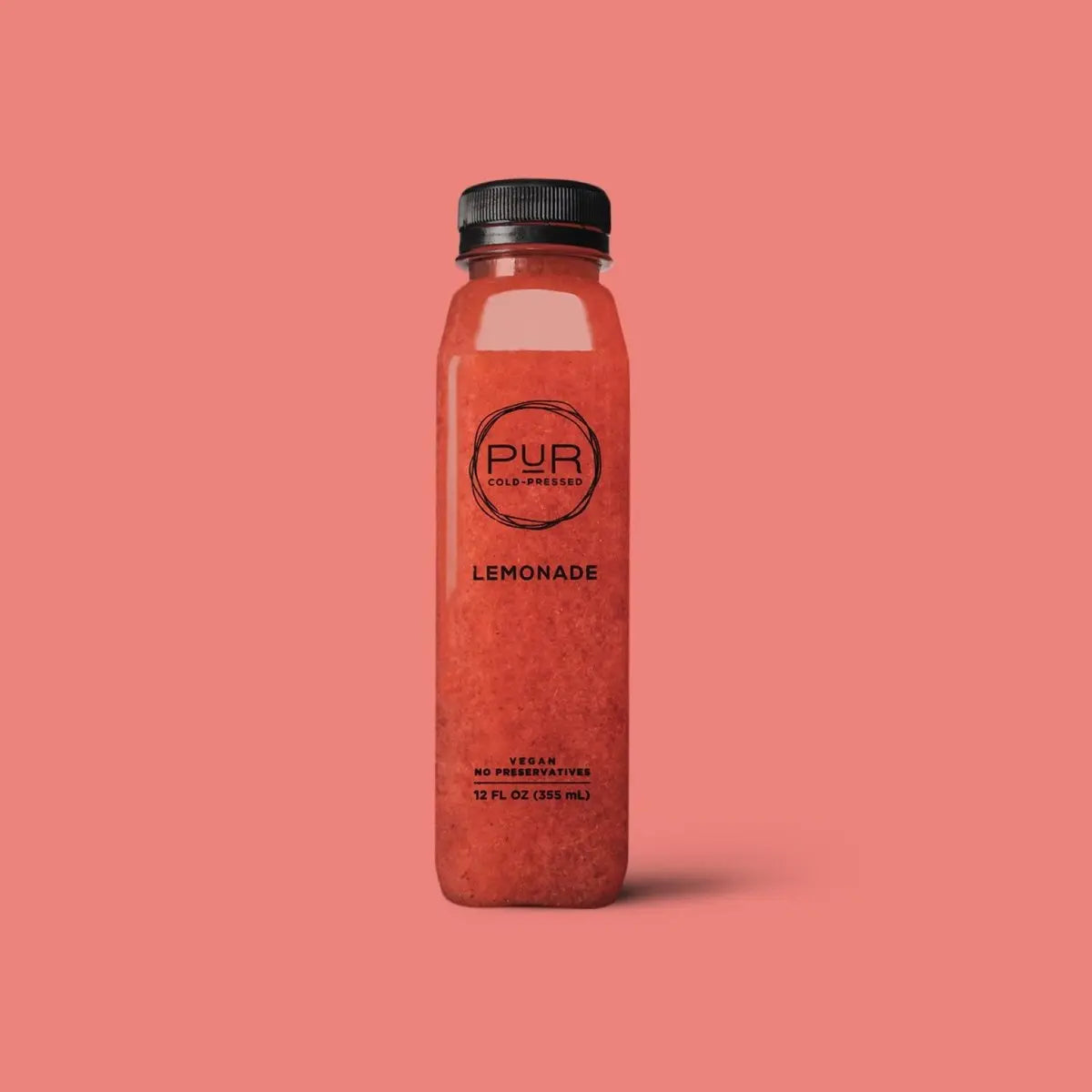 PUR juice cleanse cold pressed juice STRAWBERRY BASIL LEMONADE BYO-12oz  Lemonade