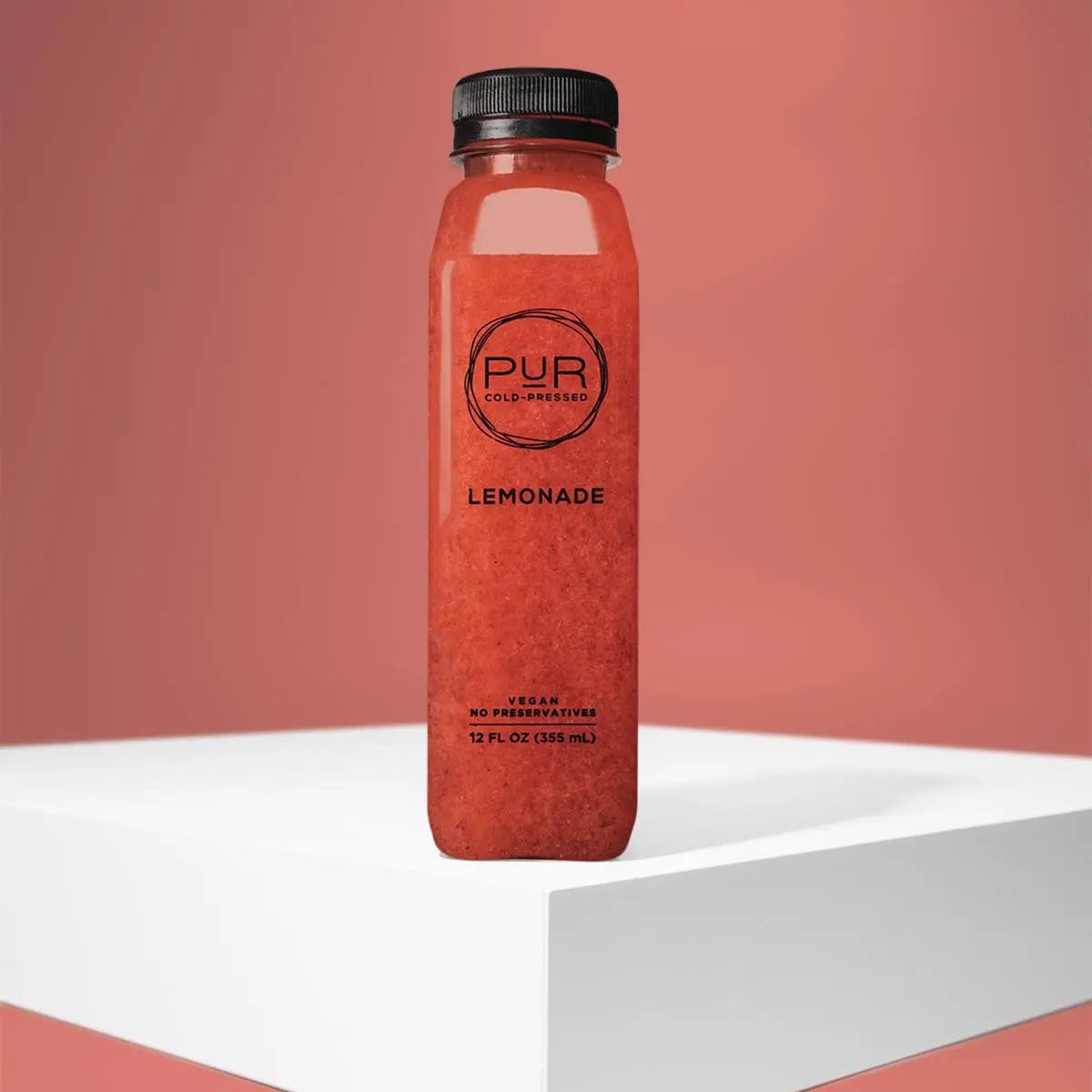 PUR juice cleanse cold pressed juice STRAWBERRY BASIL LEMONADE BYO-12oz  Lemonade