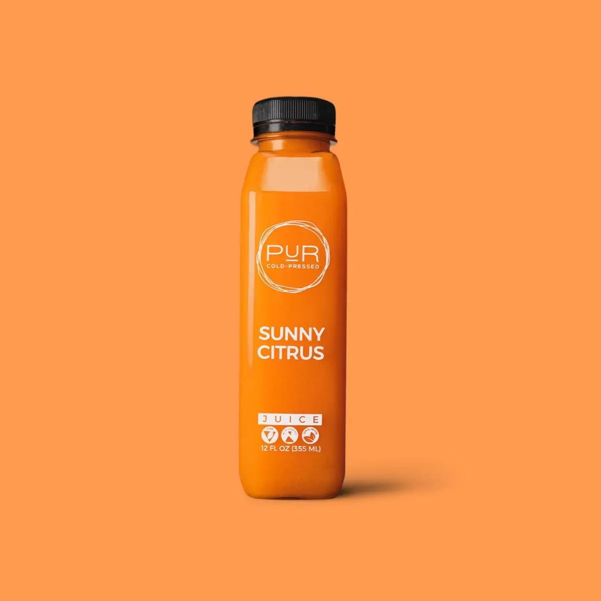 PUR juice cleanse cold pressed juice SUNNY CITRUS COLD PRESSED JUICE BYO-12oz  Individual Juice