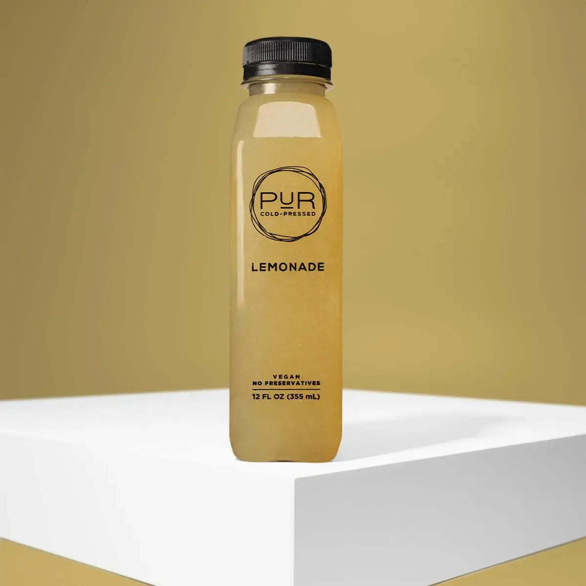 Cold-pressed Turmeric Lemonade with turmeric and lemons.