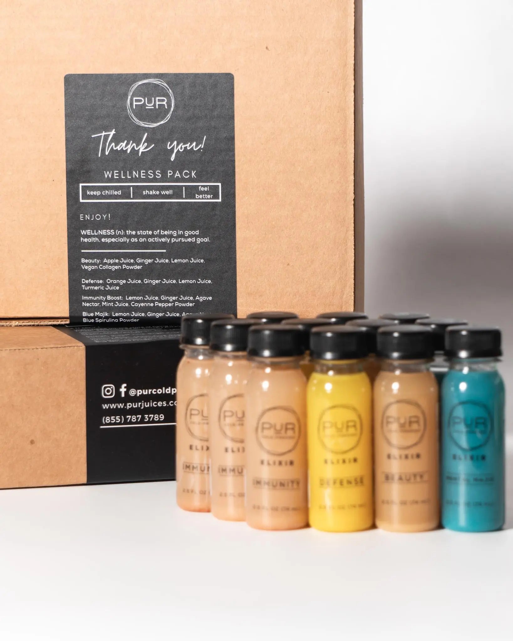 Cold-pressed wellness shots for energy, immunity, & health.
