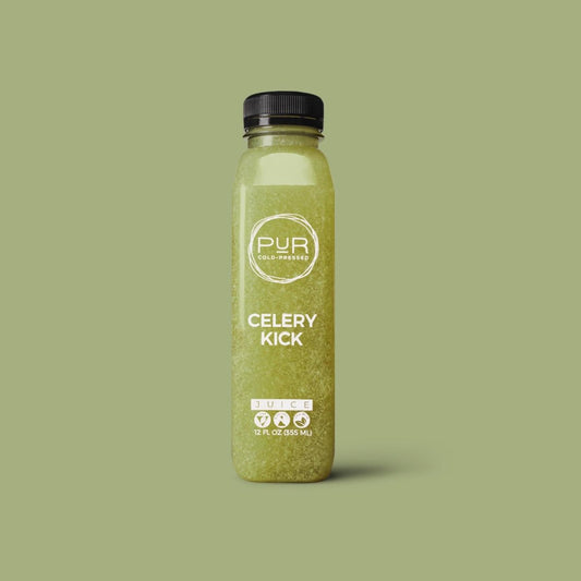PUR juice cleanse cold pressed juice CELERY KICK JUICE Celery Juice Detox | Celery Kick Juice | PUR Individual Juice
