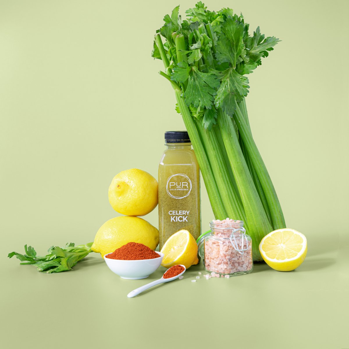 GREENS - DAILY JUICE KIT - PUR Cold Pressed Juice - Celery Kick - Daily Juice Packs - Daily Kits - Juice Kit