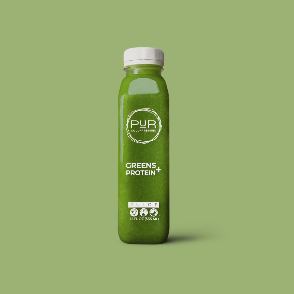 PUR juice cleanse cold pressed juice POWERHOUSE MINI JUICE CLEANSE + PROTEIN (ADD-A-MEAL) Mini Cold-Pressed Juice Cleanse | PUR Cleanse