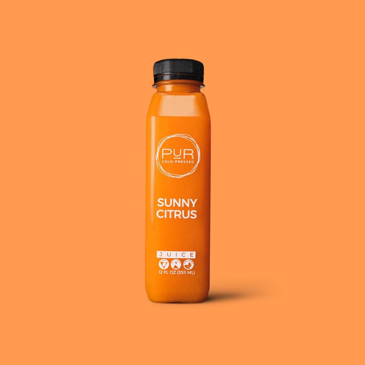 PUR juice cleanse cold pressed juice SUNNY CITRUS COLD PRESSED JUICE BYO-16oz  Individual Juice